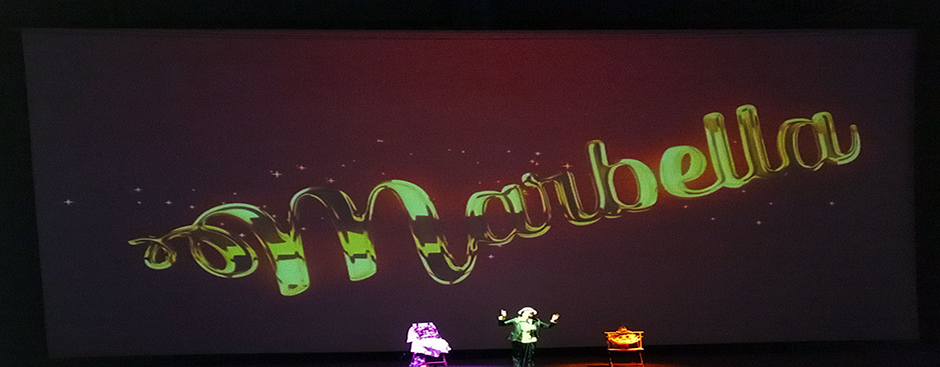 Escenario del videomapping, para evento de Día del Niño
